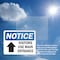 Signmission Visitors Use Main Entrance Up Arrow OSHA Notice Sign, Plastic, 10in W x 7in L, 2PK OS-2PACK-NS-P-710-L-18885 - alternate 3
